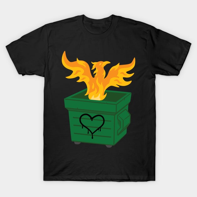 Majestic Dumpster Phoenix T-Shirt by dreambeast.co